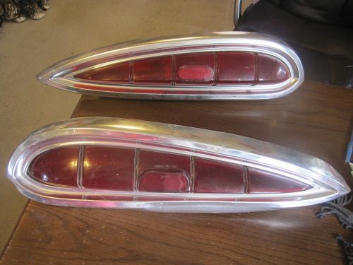 Vintage original 1959 pair chevy impala bel air tail lights rat rod left &amp; right
