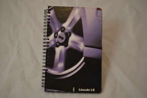Lincoln ls spiral bound hard cover sales brochure