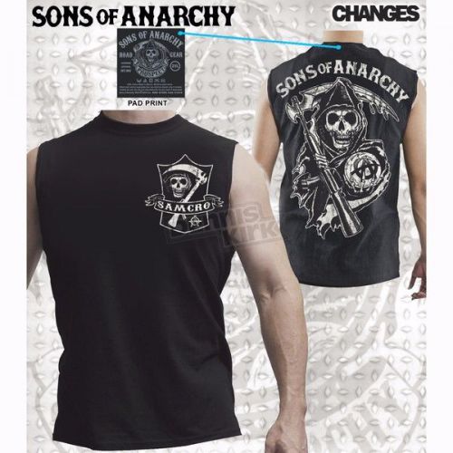 Sons of anarchy samcro shield muscle t-shirt small