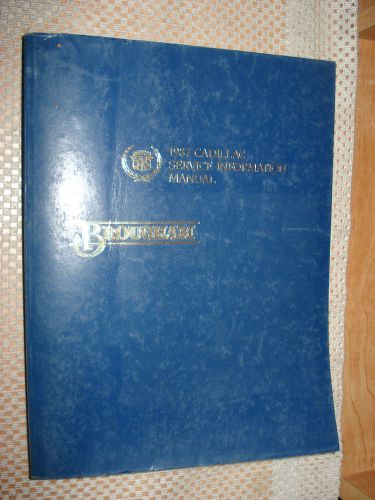 1987 cadillac brougham shop manual original service book repair book