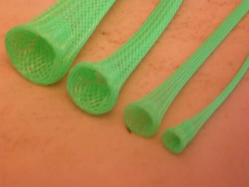 1/8 braided expandable sleeving neon green techflex 25&#039;
