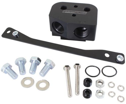 Gm ls engine oil cooler adapter kit by aeroflow performance