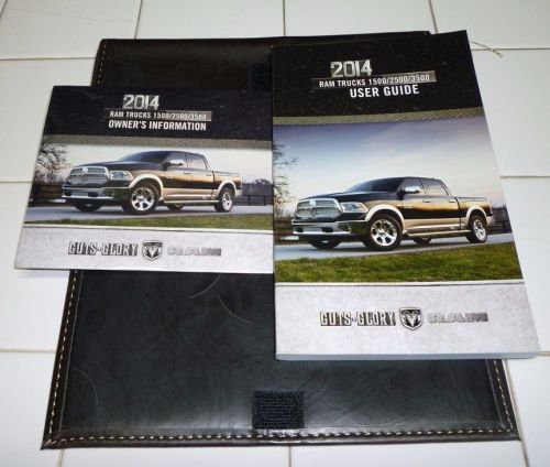 2014 dodge ram user guide owners manual set w/case 14 dvd 1500 2500 3500