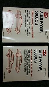 Audi 5000s / 5000cs factory shop manual, 84-88