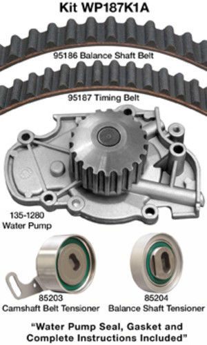 Engine timing belt kit with water pump-water pump kit w/o seals dayco wp187k1a