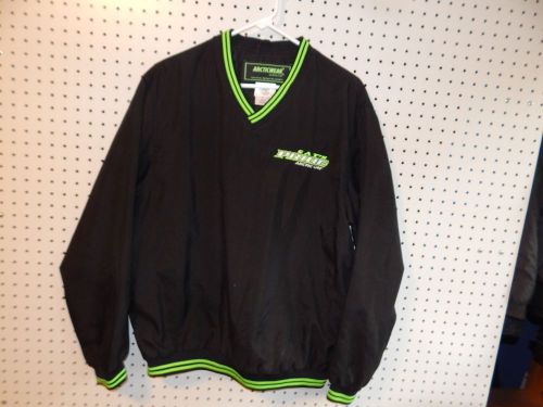 Mens arcticwear by arctic cat pullover - black and lime green - small