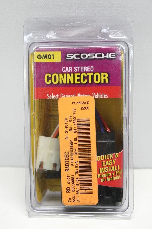 Scosche car stereo connector gm01 