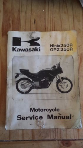 Kawasaki ninja ex250 gpz 250 shop manual repair manual - dirty but good!