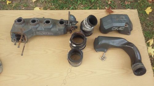 Omc 2.3l  ford exhaust manifold &amp; parts-fresh water use only 1987