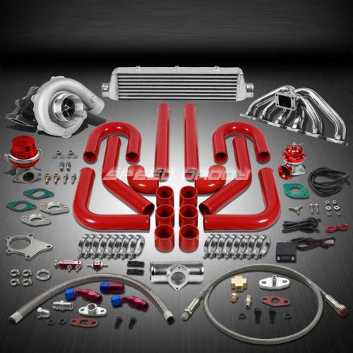 T04 .63ar 400+hp 12pc turbo charger+manifold+intercooler kit for rb20/rb25 gts