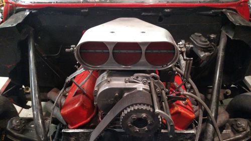 427 chevyy supercharged w/ 8-71 littlefield blower