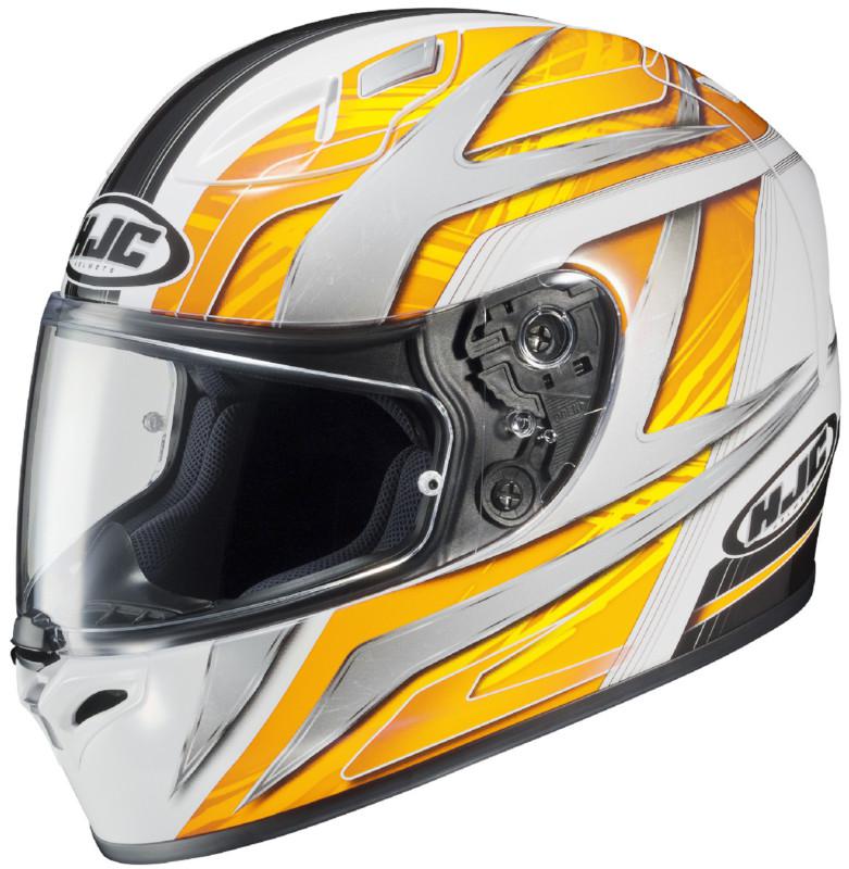 Hjc fg-17 ace yellow white silver black extra large x xl xlg motorcycle helmet