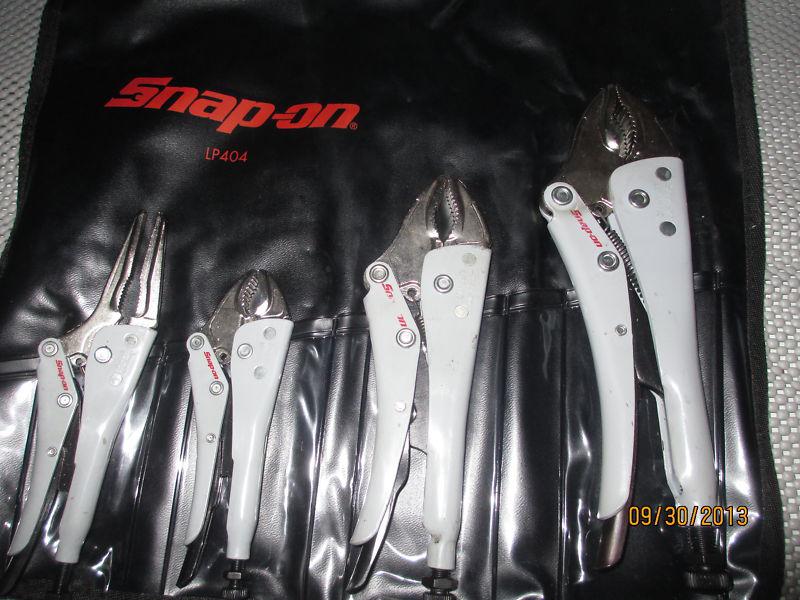 Snap on tools vise grip set, near perfect shape