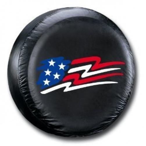 New american flag spare wheel cover, all weather vinyl tire guard truck rv 27 31