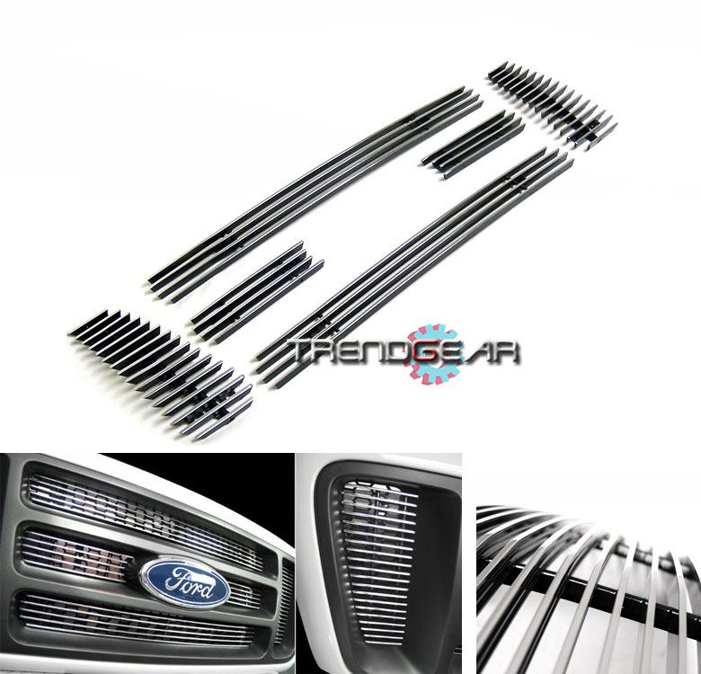 04 05 06 07 08 ford f150 pickup 2 bars style 6pc jdm upper billet grille grill