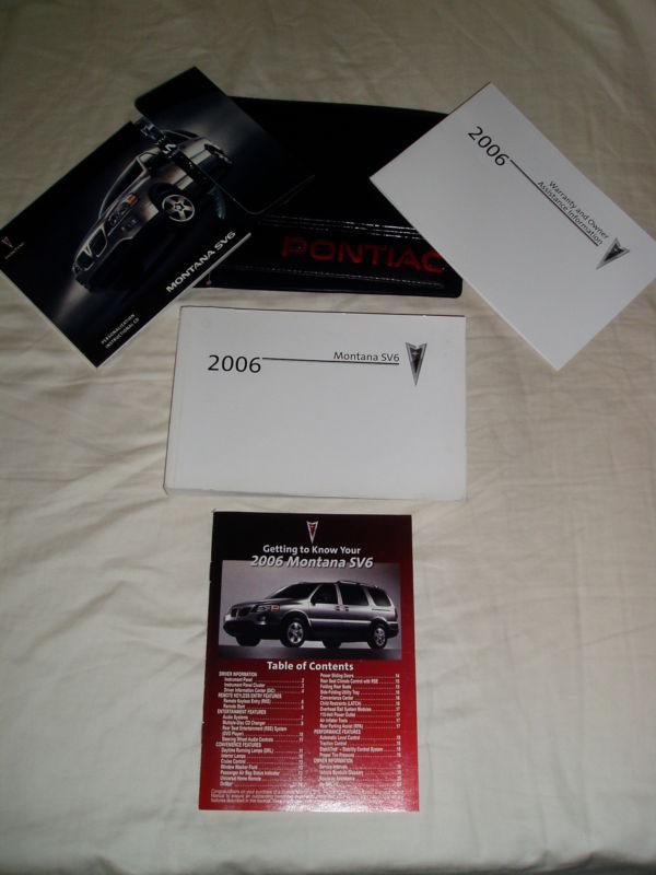 2006 pontiac montana sv6 owners manual 