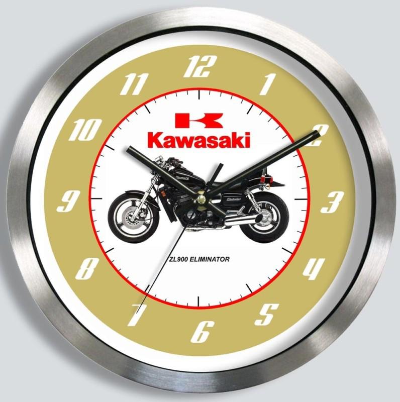 Kawasaki zl900 eliminator motorcycle metal wall clock 1986