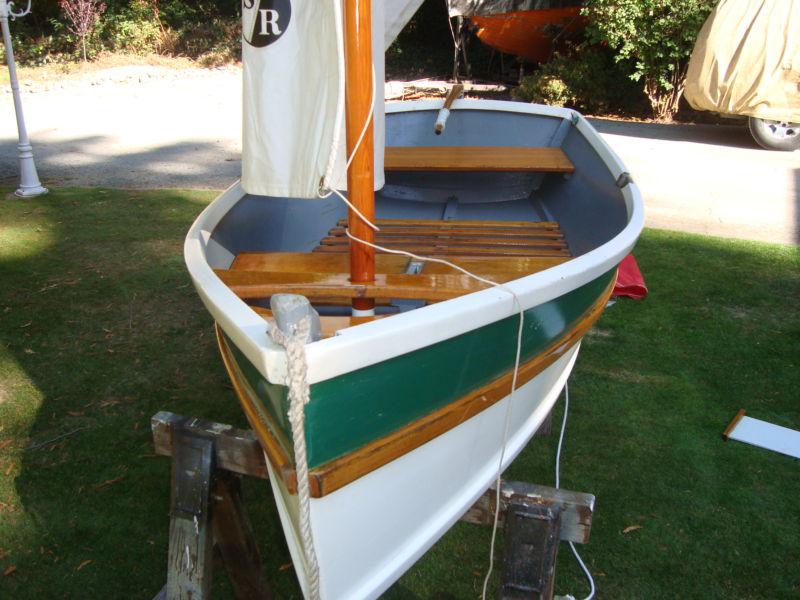 7'  8"  sail boat tender all wood, lug rig