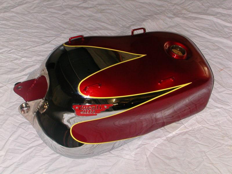 Novelty - tank for ducati 175 sport - ducati 200 elite -  plated and painted