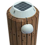 Solar piling light - solar pier post light