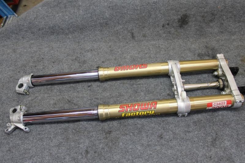 2005 crf 450 crf450 factory connection forks triple tree complete 05