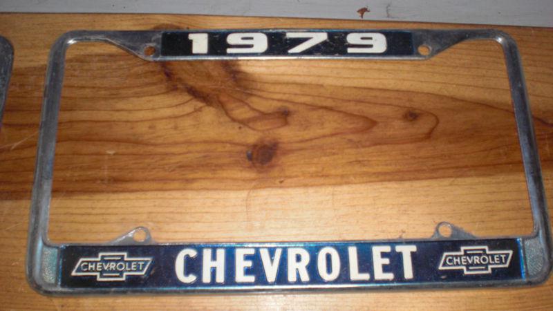 1979 chevy car truck chrome license plate frame