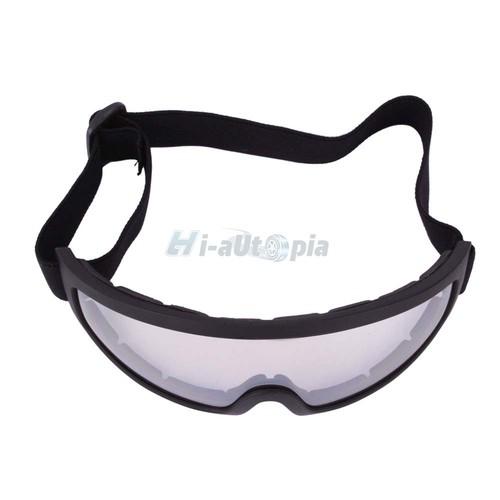 New windproof motorcross motorcycle goggles transparent lens glasses black 1171