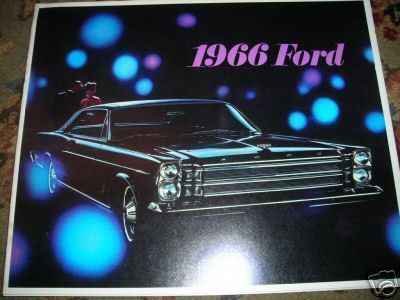 1966 ford galaxie 500 xl 7 litre dealer brochure