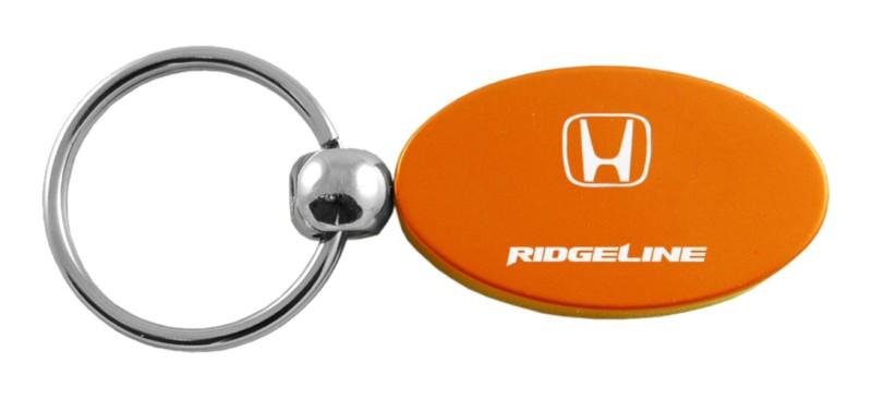 Honda ridgeline orange oval keychain / key fob engraved in usa genuine