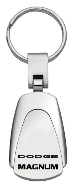 Chrysler dodge magnum chrome tearddrop keychain / key fob engraved in usa genui