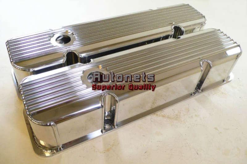 Pontiac 1959-77 polished aluminum fabricated valve covers v8 326 400 421 428 455
