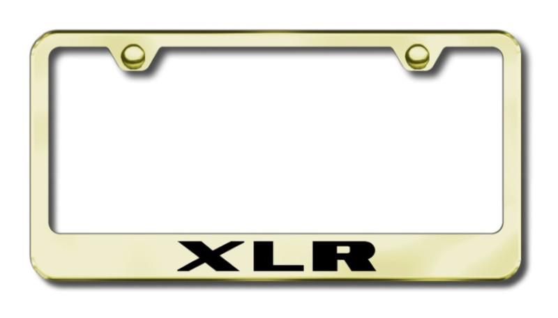 Cadillac xlr  engraved gold license plate frame -metal made in usa genuine
