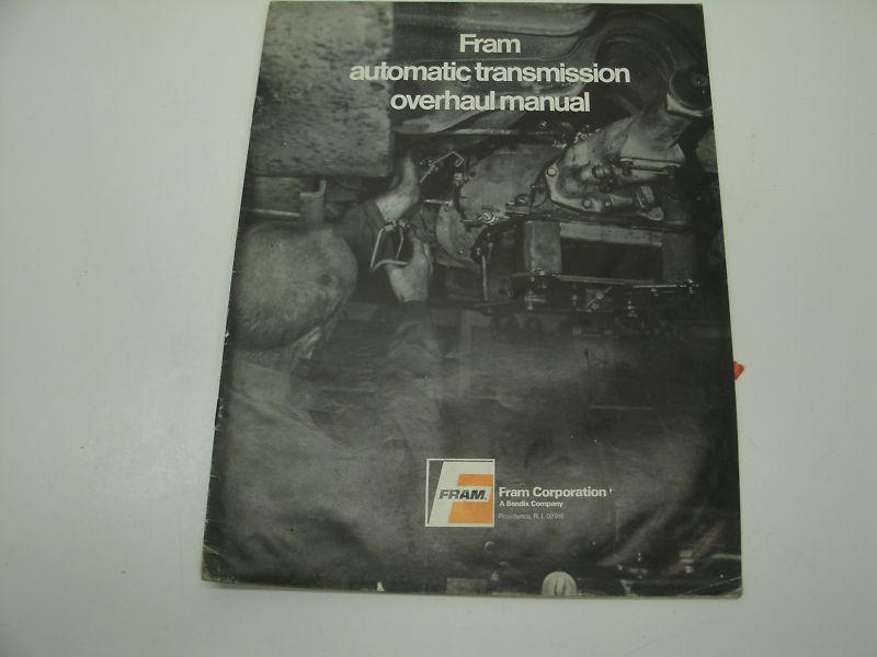 1976 fram automatic transmission overhaul manual - 23 pages