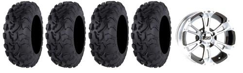 Itp ss112 14" wheels machined 30" bajacross tires yamaha grizzly rhino