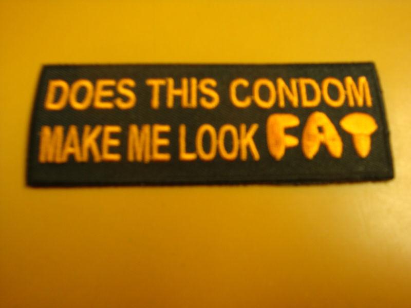 Does this condom....biker patch new!!