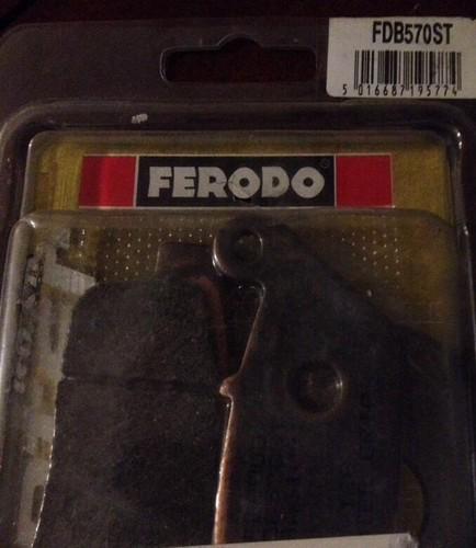 Ferodo hh front brake pads (set of 2) 1990-1997 honda vfr750f interceptor