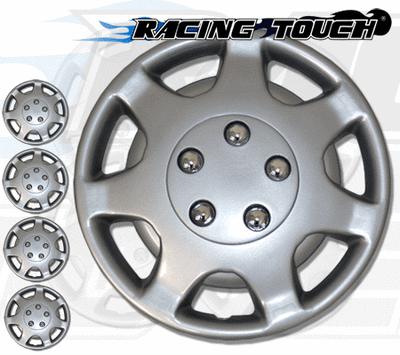 Metallic silver 4pcs set #107 14" inches hubcaps hub cap wheel cover rim skin