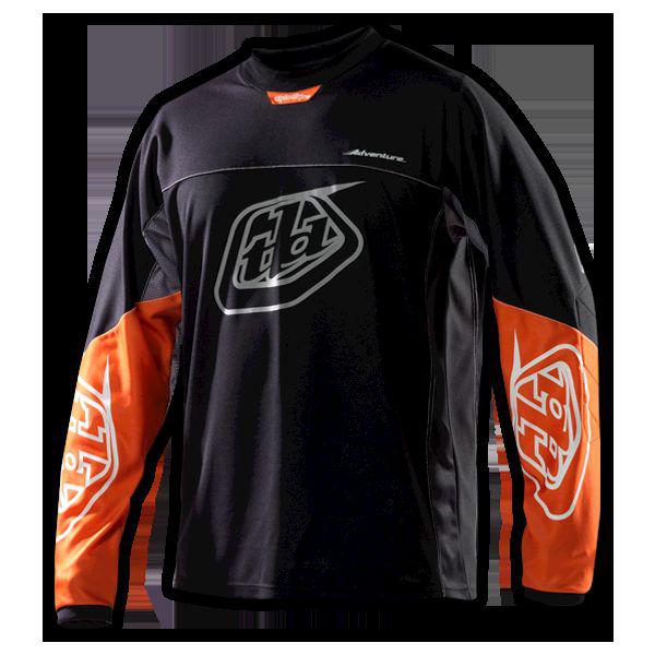 Troy lee designs adventure jersey black/orange size xl x-large - new