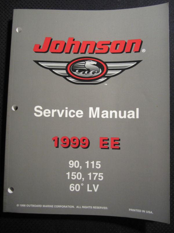 1999 omc johnson outboards ee 90 115 150 175 hp 60' lv service repair manual 