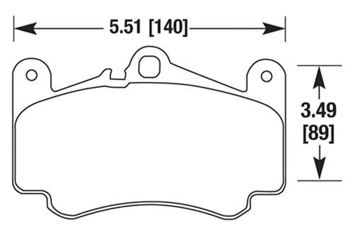 Hawk hb667z.622 - 99-00 porsche 996 front brake pads ceramic