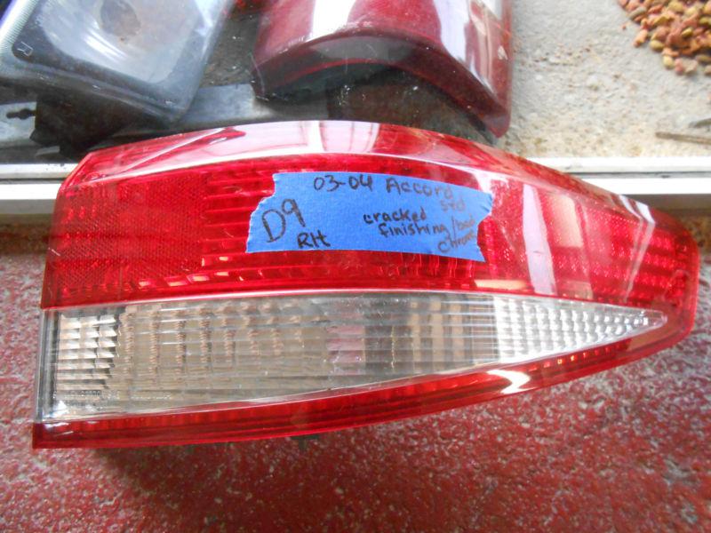 Honda accord sedan right tail light lamp 2003 2004 passenger