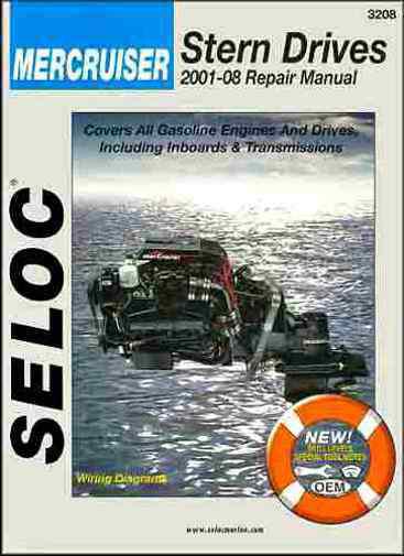 Mercruiser stern drive engine repair shop manual 2001- 2002 2003 2004 2005 