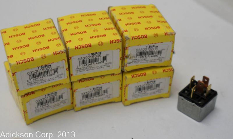 6 new in box bosch relays part number  0 332 015 !! 0332015