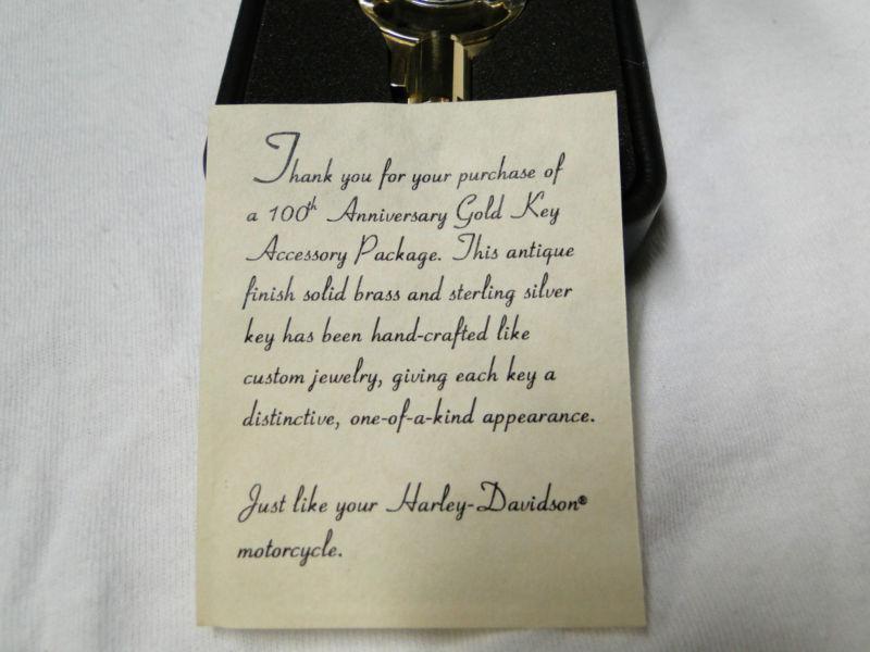 Harley-davidson 100th anniversary key