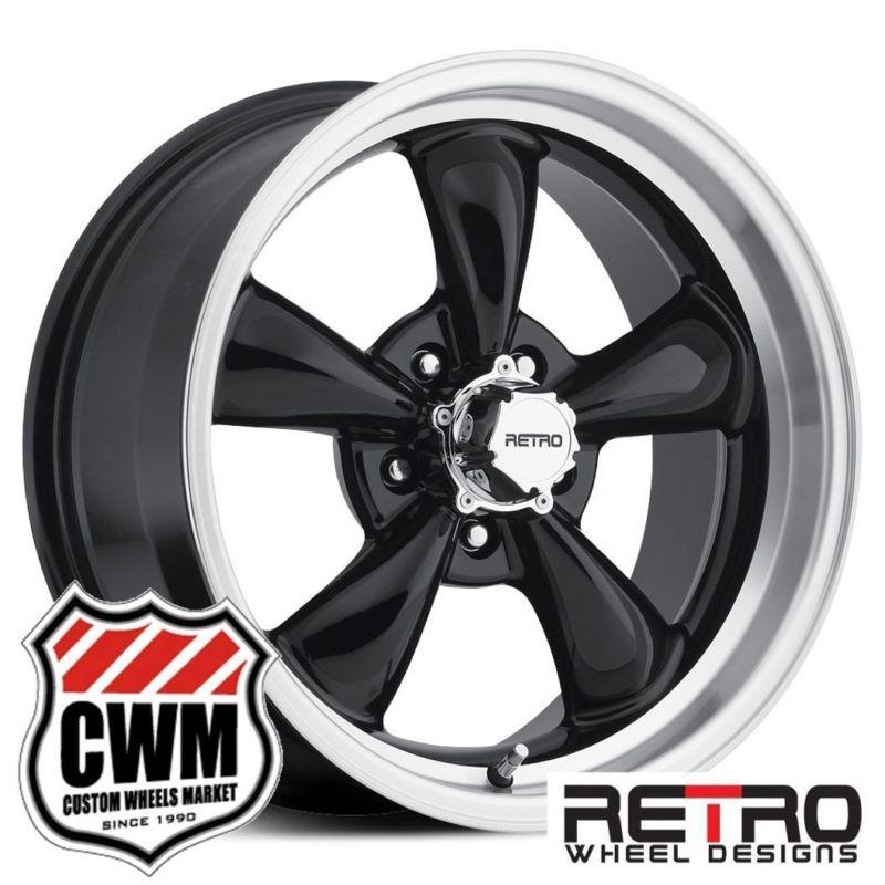 17x8"/17x9" retro wheel designs black wheels rims for pontiac grand am 73-80