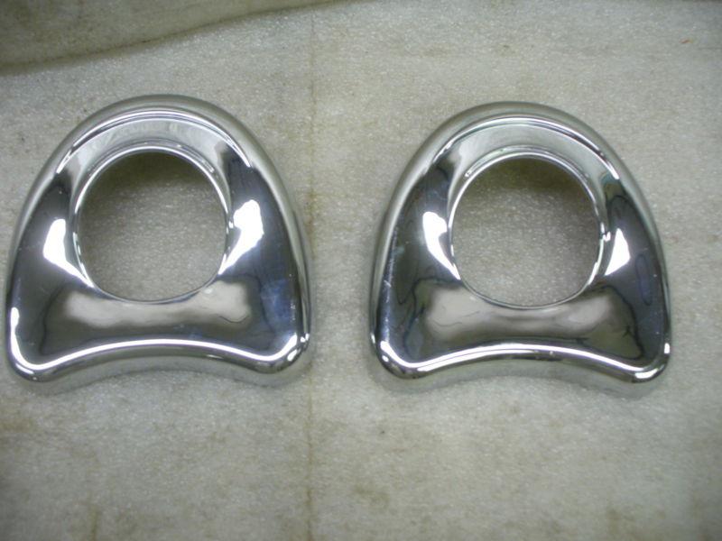 Harley 96-up touring chrome inner fairing  mirror covers,two total.