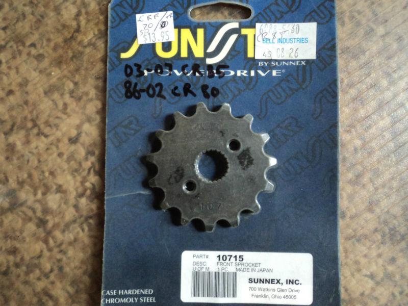 New sunstar 10715 15-teeth 420 chain size front countershaft sprocket