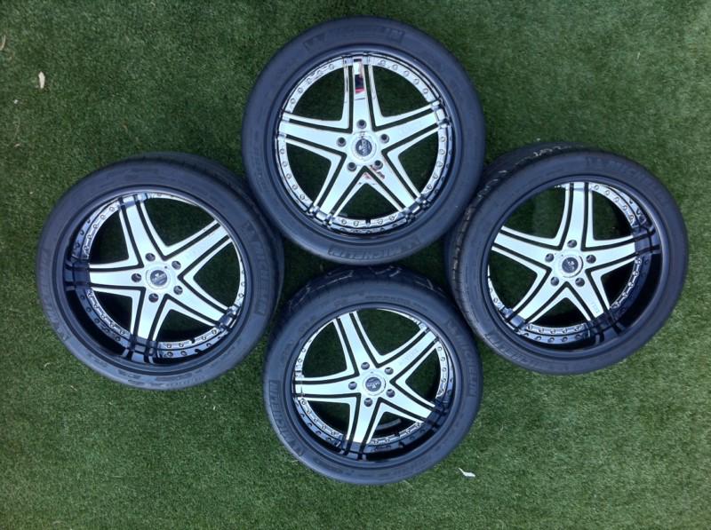 20" savini wheels - michelin pilot sport tires - for porsche, audi, mercedes, vw