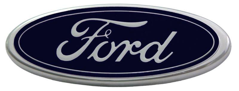 Ford emblem front grille oem original blue flat new oval nos truck badge grill
