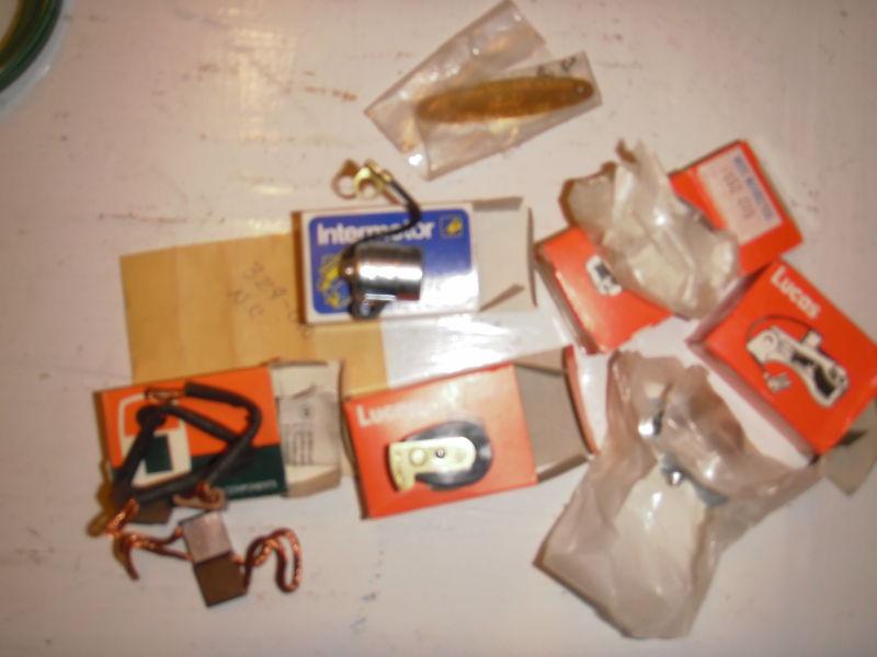 Mg tf parts --two lucas  points--rotor--brush set--condenser--more--moss